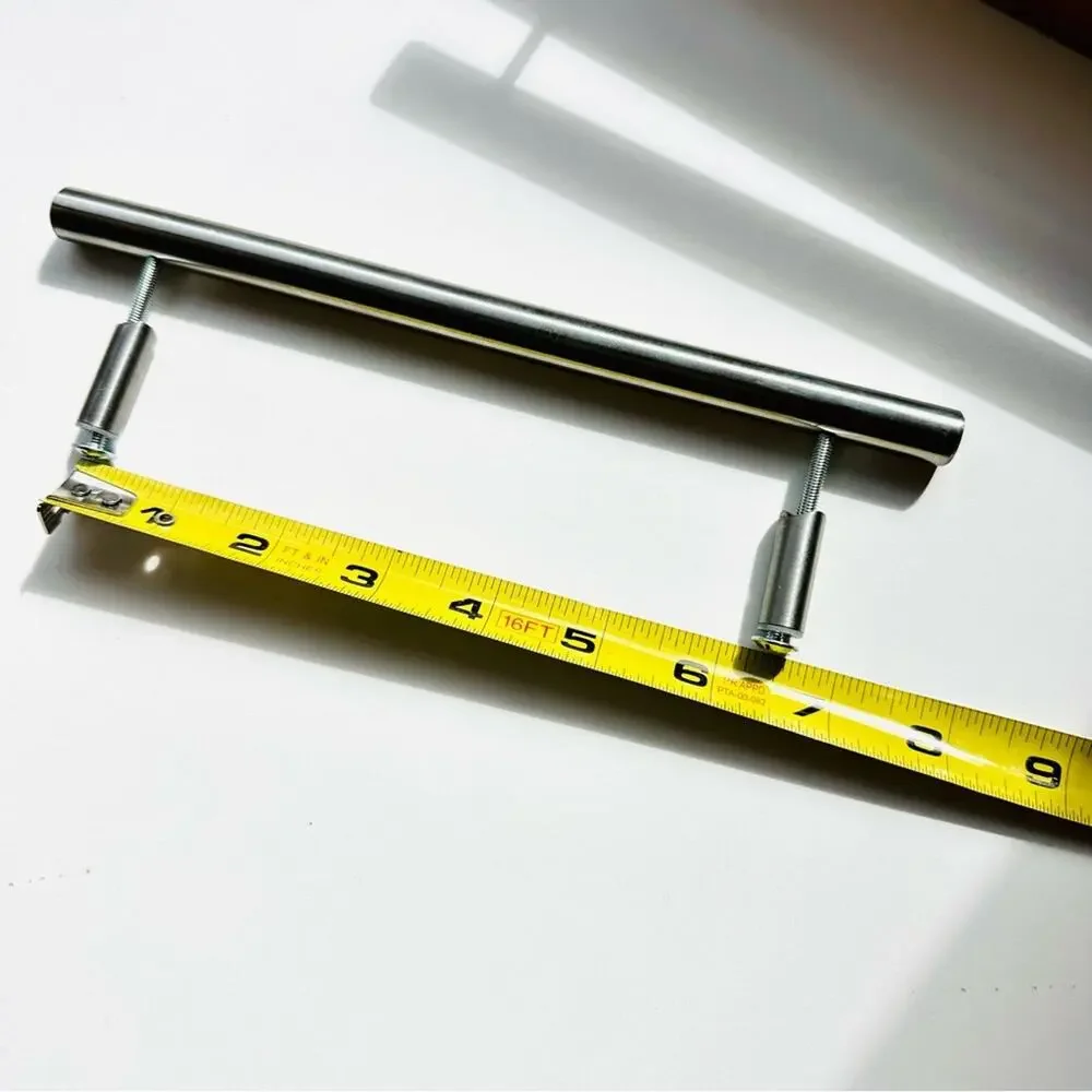 10 Brushed Silver Stainless Steel Cabinet Drawer Pulls Handles T Bar Hardware